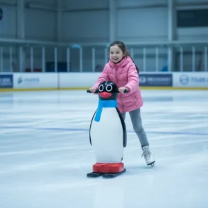 Blow-Molded Universal Training Aid Penguin Ice Skate Pusher