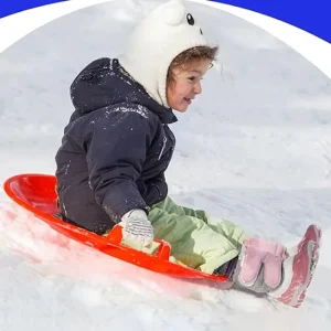 Brand New Red Christmas Snowboard Sled Plastic Sand Boarding Snow Sled