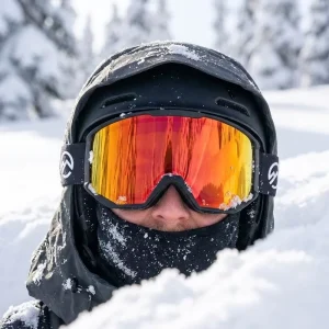 Breathable Ski Goggles with Adjustable Strap for Snowboarding