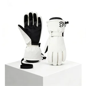 Breathable Waterproof Insulated Full-Finger Polyester Ski Gloves Anti-Slip Wear-Resistant Winter Snow Gloves