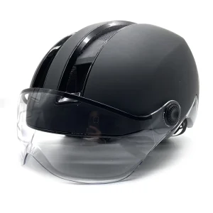 Breathable Windproof PC/EPS Snowboard Helmet with Anti-Scratch Visor, Goggles and Straps for Adults