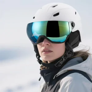 CE CPSC Certified Dual Sport Ski Snowboard Helmet with Lens for Men and Women