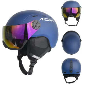 CE Certified Child Adult Skiing Snowboard Helmet for Man Woman Youth Kid Teen OEM Dual-Color Snowing Sport Helmets