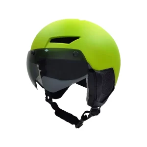 CE Certified Dual Sport Ski Helmet with Lens and LED Lights for Youth and Adults