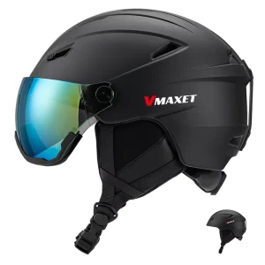 CE Certified PC Dual Sport Unisex Lightweight In-Mold Ski Helmet for Scooter Cycling and Snow Sports