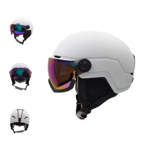 CE-Certified Snowboard and Ski Helmet with Goggle Visor for Men, Women, and Kids