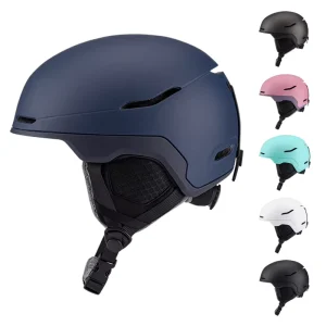 CE Certified Unisex Snowboard Helmet with Warm Ear Parts and Long Fur Lining for Training and Competition