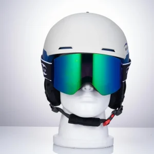 CE EN 1077 Impact-Resistant Lightweight Snow Ski Helmet with Goggle Strap Holder