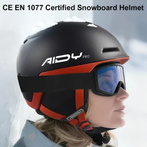 CE EN 1077 Kids Adult Ski Snowboard Helmet Adjustable Lightweight Dual PC Shell EPS Snow Helmet for Winter Sport