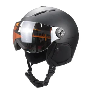 CE EN 1077 Ski and Snowboard Helmet with Goggle Visor Lens for Kids, Youth, Teens, and Adults OEM Customization Factory