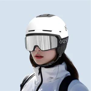 CE EN1077 Certified Dual Sport Ski and Snowboard Helmet with Goggles for Adults
