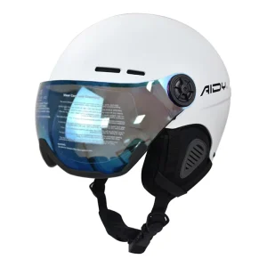 CE EN1077 Certified OEM Factory Ski Snow Helmets with Goggle Custom Winter Sports ABS EPS Snowboard Helmet with Goggle Visor