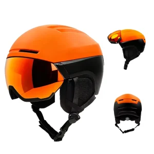 CE EN1077 Ski Helmet with Retractable Visor Winter Sports Snowboard Helmet