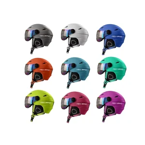 CE En1077 Approved Snow Ski Helmet with Goggle PC Shell Integrally Molded Ski Helmet with Visor Snowboard Helmet for Adult