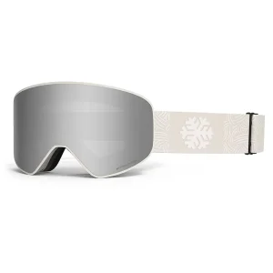 CE ISO Certified Magnetic Ski Goggles Anti Fog Dual Lenses Quick Release System