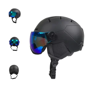 CE Ski Helmet with Goggles for Men and Women