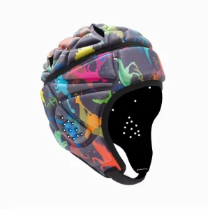 Camouflage EVA Sponge Anti-Collision Protective Soft Helmet for Adult Rugby Football Goalkeepers