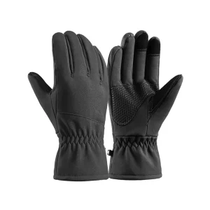 Camouflage Fleece-Lined Touchscreen Ski Gloves for Men, Cycling, and Outdoor Use