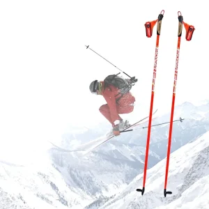 Carbon Fiber Lightweight Alpine Ski Poles for Outdoor Sports