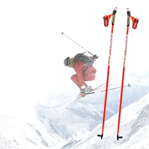 Carbon Fiber Ski Poles for Alpine Skiing and Outdoor Sports