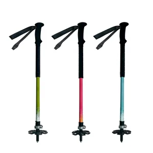 Carbon Nordic Hiking Pole and Alpine Telescopic Ski Poles with EVA Grip, 130 cm