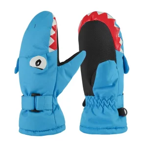 Children’s Cotton Ski Gloves Fingerless Cartoon Waterproof Warm Toddler Kids Riding Gloves Ages 1 10 in Stock
