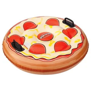 Children’s Pizza Design Inflatable Snow Sled Tube, Thickened Cold-Resistant