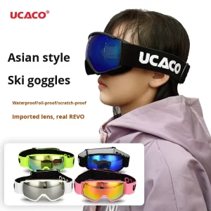 Children’s Polarized TPU Ski and Snowboarding Goggles with Anti-Fog Spherical Lens