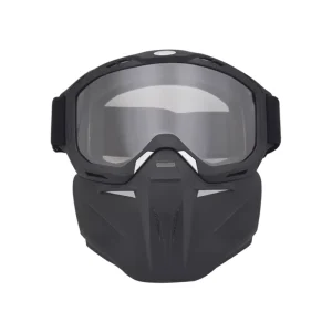 Clear Motorcycle Goggles Mask Vintage Retro Skull Vampire Half Helmet Riding Protective Mask