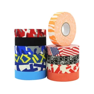 Cloth Ice Hockey Tape Black white and Colors 1″ (Red 25m)