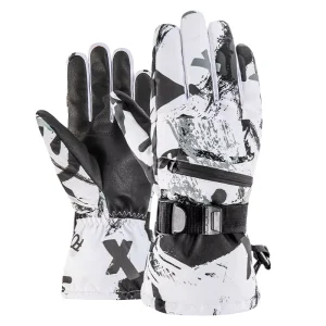 Cmart CM LK100 Waterproof Polyester Ski & Snowboard Glove for Girls Winter Warm Touchscreen Gloves