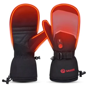 Cold Weather Winter Electric Glove Finger Heating Adjustable Temperature Touchscreen Battery Heated Gloves