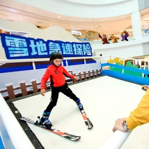 Commercial Indoor Artificial Snow-Covered Endless Ski Simulator Machine