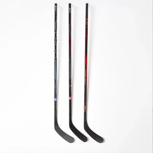 Competitive Suppliers’ Hot Series High Strength Carbon Fiber Ice Hockey Sticks with Pucks Low Cost High Quality Sports Equipment
