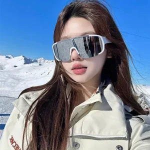 Cross border New Outdoor Large frame Sports Cycling Sunglasses Men’s And Women’s skiing Mountaineering Windproof Glasses