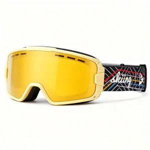 Custom Anti-Fog Anti-Slip TPU Lens Ski Goggles for Winter Sports