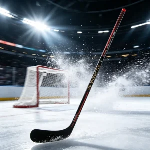 Custom Carbon Fiber Ice Hockey Stick with String Pattern Printing and Waterproof Finish