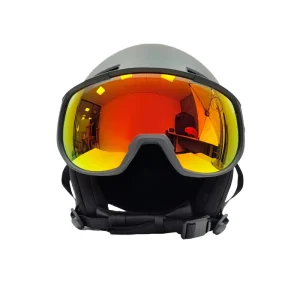 Custom Dual Sport Ski and Snowboard Helmet Polyester Nylon Unisex Enhanced Safety Winter Sports Breathable with Glasses