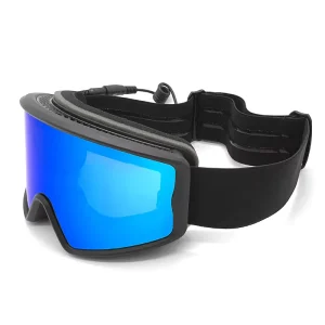 Custom Heated Ski Goggles Anti Fog Lenses Electric Snowmobile Goggles Replaceable Lens OTG Magnetic Snow Goggles