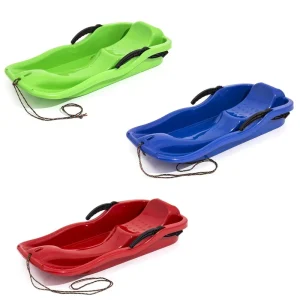 Custom Heavy-Duty Plastic Snow Toboggan Sled for Unisex Use