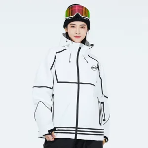 Custom Hooded Snow Ski Suit, Waterproof, Breathable and Windproof, 100% Polyester