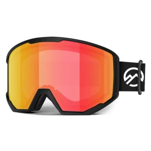 Custom LOGO Anti Fog Lens Ski Goggles With TPU Frame Ski Glasses Spectacles for Snow Sports Snowboard Goggles OTG Snow Goggles