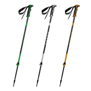 Custom Logo Aluminum Carbon Adjustable Strap Fast Lock Alpine Ski Pole