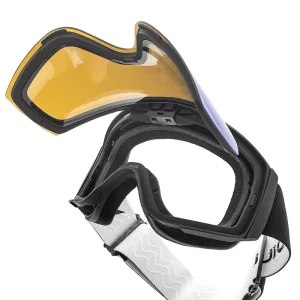 Custom Logo Flip Up Lens Magnetic Ski Glasses OEM ODM UV400 Protection Anti Fog Sports Eyewear for Ski Snow