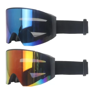 Custom Logo Frameless Retro Anti Fog Ski Goggles Men’s Women’s Sports Eyewear Magnet Snow Googles for Snowboarding