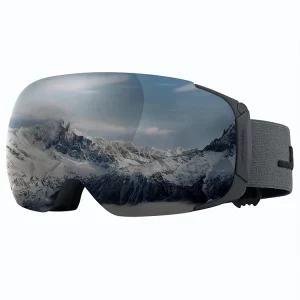 Custom Logo Frameless Ski Goggle Mirror Polarized Lenses Snow Safety Glasses UV400 Protection Magnetic Snowboard Skiing Eyewear