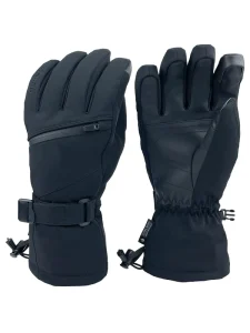 Custom Logo Full-Finger Waterproof Windproof Snowboard Ski Gloves with Reinforced Palm for Men