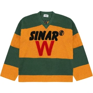 Custom Logo Men’s Sweater Winter Embroidered Patches Jumper Casual Pullover Knitwear Knitted Jersey Crochet Hockey Sweater