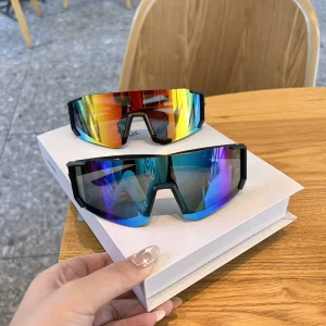 Custom Logo OEM Sports Sunglasses CE UV400 PC Frame UV Protection Lenses for Cycling and Running