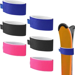 Custom Logo Printed Nylon Hook And Loop Nordic Alpine Ski Straps Bindings Snowboard Band